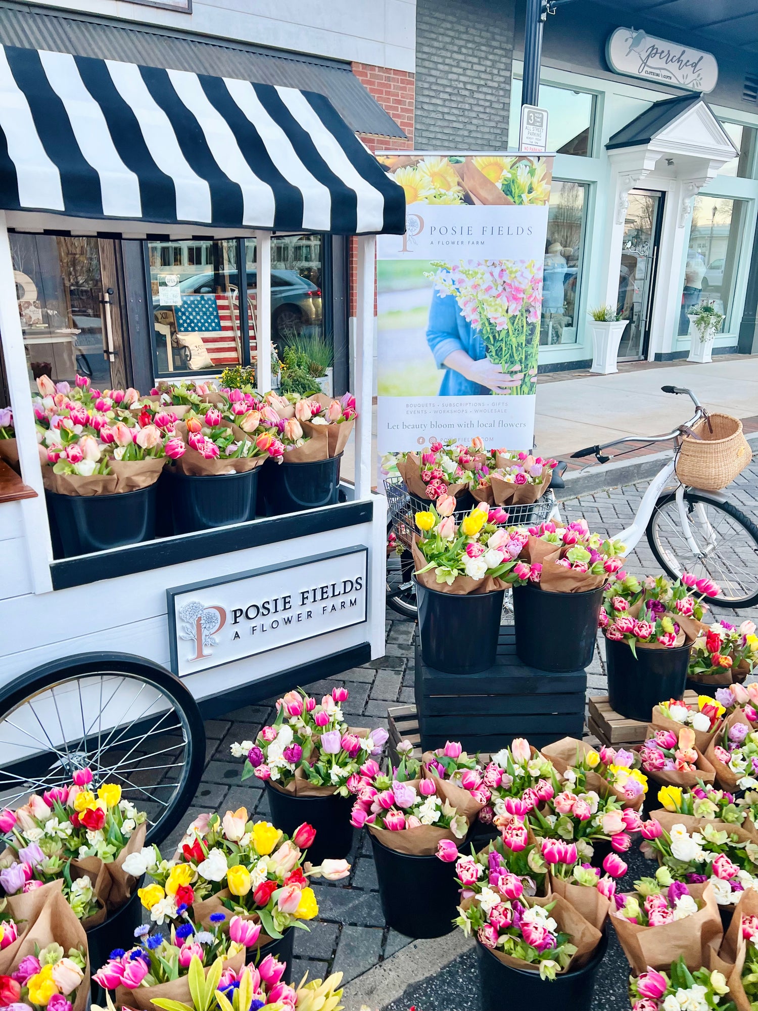 Posie Fields Posie Cart at Alpharetta Farmers Market Alpharetta, GA