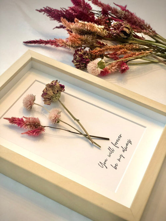 Personalize Dried Flower Frame